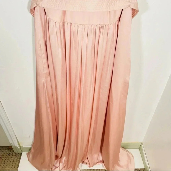 NWT Vera Wang White V-Neck Halter Gown Bridesmaid Dress with Sash Blush Wedding - Picture 13 of 13